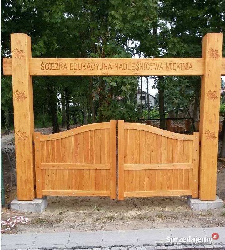 Brama drewniana model B9 Stanpor Stalowa Wola