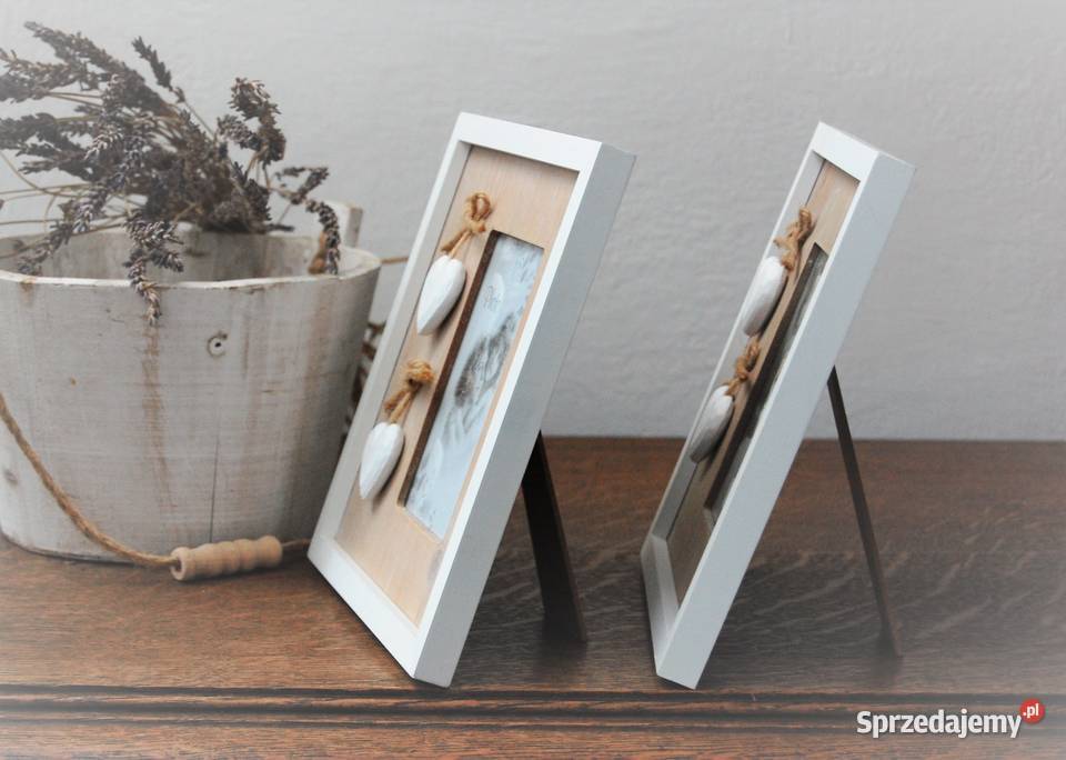 Ramka do zdjęć shabby chic drewniana z Lublin sprzedam