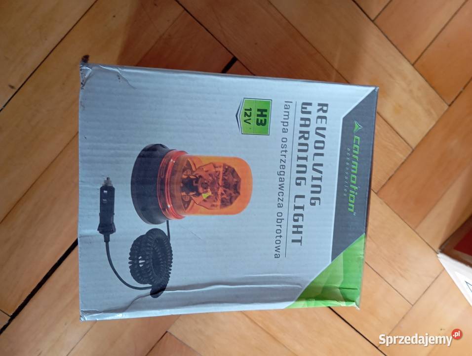 Kogut na magnes Żółte światło błyskowe 12V