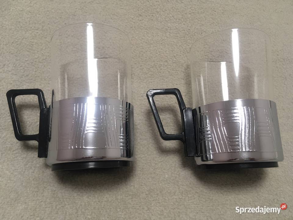 Stare koszyczki szklanki PRL Kołobrzeg