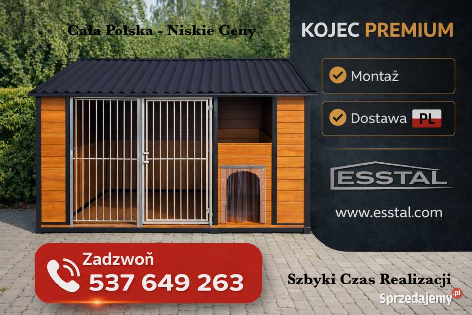 Kojec Psa Klatka Psa Wybieg Psów Zagroda ESSTAL Piaseczno