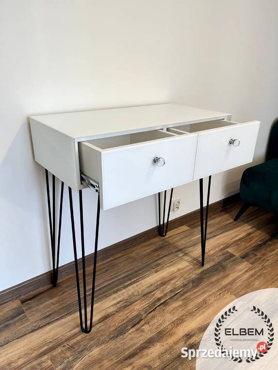 Biała szklana konsola Glamour WYSYŁKA mazowieckie Warszawa sprzedam