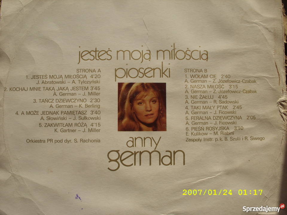 LP pop ANNA GERMANJESTES MOJA MILOSCIA Wołów