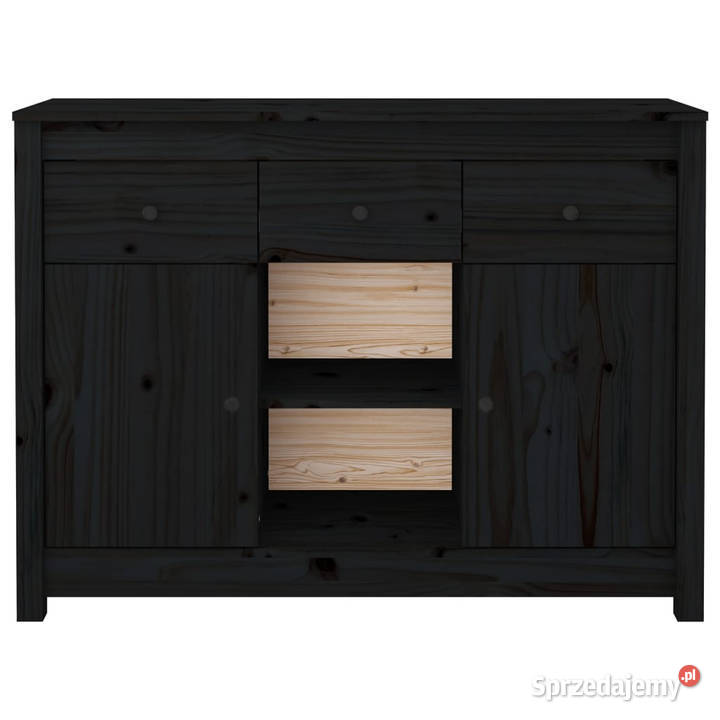 Szafka czarna 100x35x745 lite drewno sosnowe Warszawa
