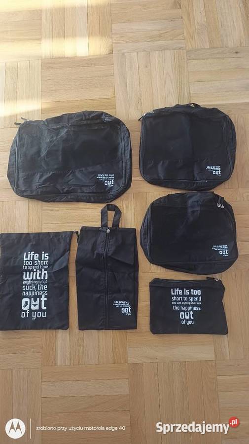 Zestaw 6 organizierów do bagażu podróżnego mazowieckie Ciechanów