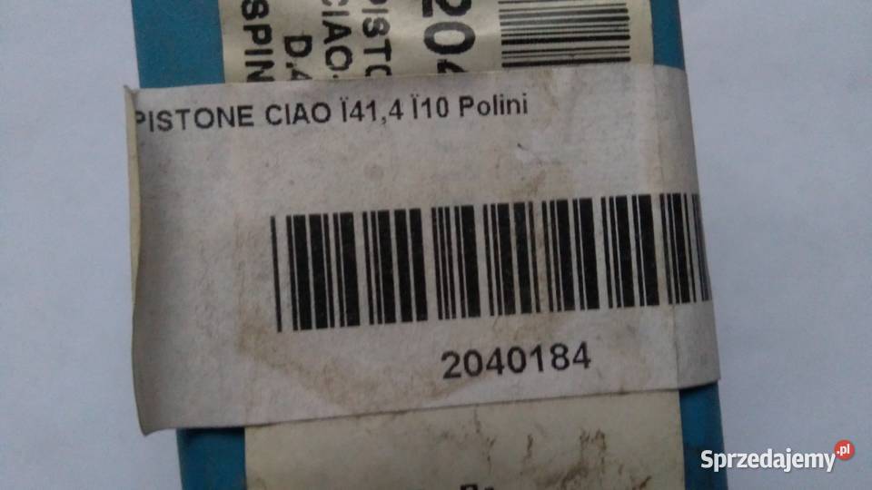 Tłok Polini 414 mm PIAGGIO CIAO 2040184 Bielsk Podlaski sprzedam