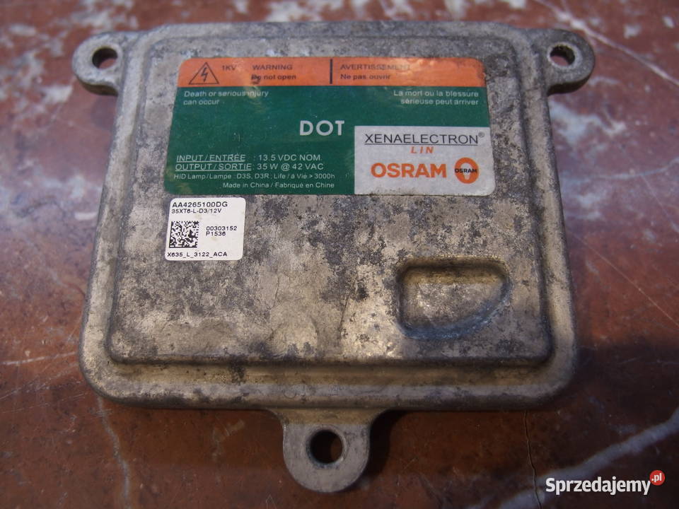 PRZETWORNICA XENON OPEL MOKKA OSRAM AA4265100DG wielkopolskie