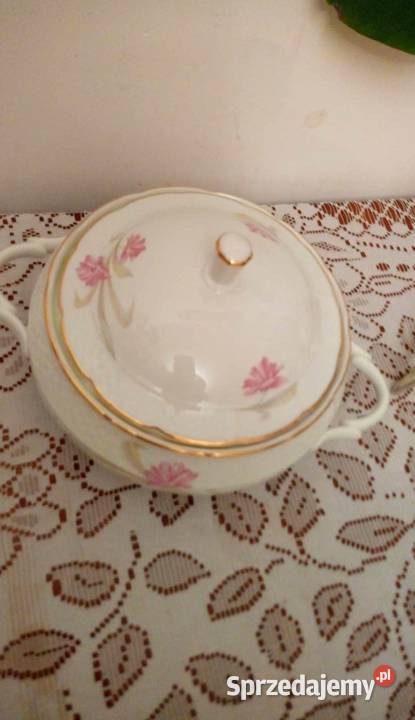 Porcelana fine de Boheme Thun Waza różowe kwiaty mazowieckie Warszawa