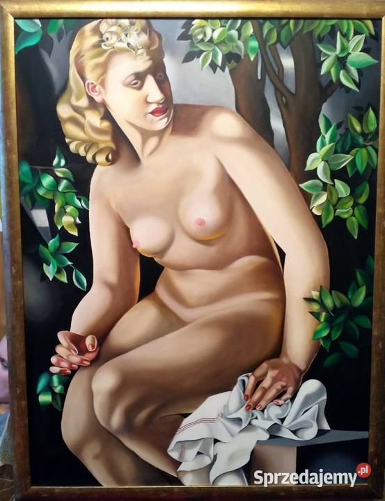 Kopia obrazu Tamary ŁempickiejZuzanna w kąpieli