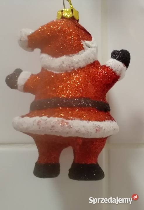 Dekoracyjna zawieszka św Mikołaj Łódź