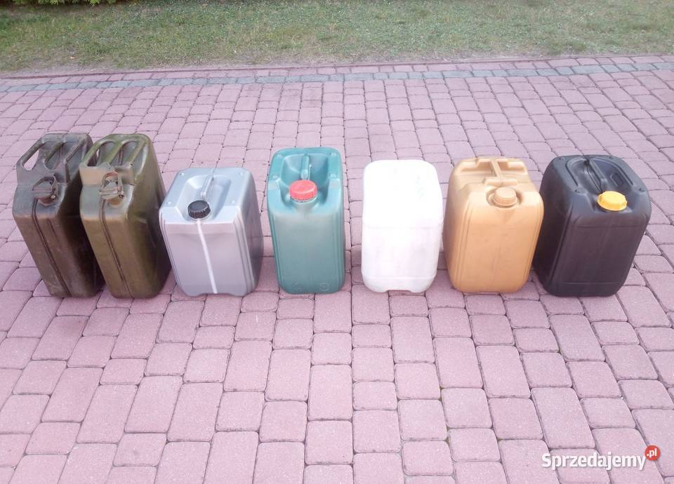 BAŃKI BECZKI kanistry plastikowe metalowe Wadowice Górne
