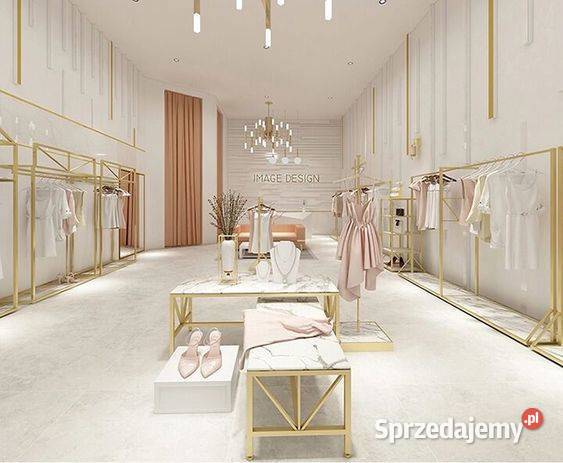 w stylu glamour wyposażamy butiku kompleksowo Meble na wymiar Krosno