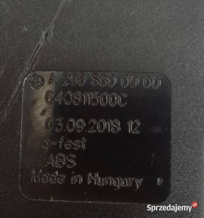 ZAPINKA PASA LEWY TYŁ MERCEDES W213 A2908600900