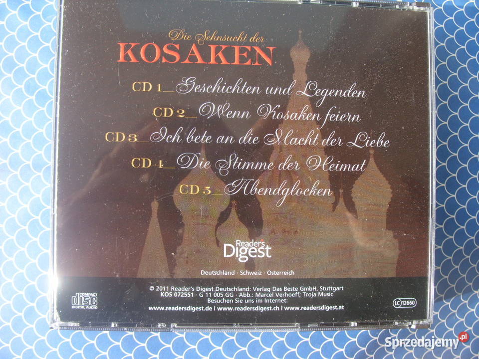Pop CD DIE SEHNSUCHT DER KOSAKEN 5 CD2011 Wołów