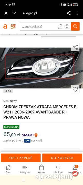 Ramki mercedes E 211 100KM dolnośląskie Głogów