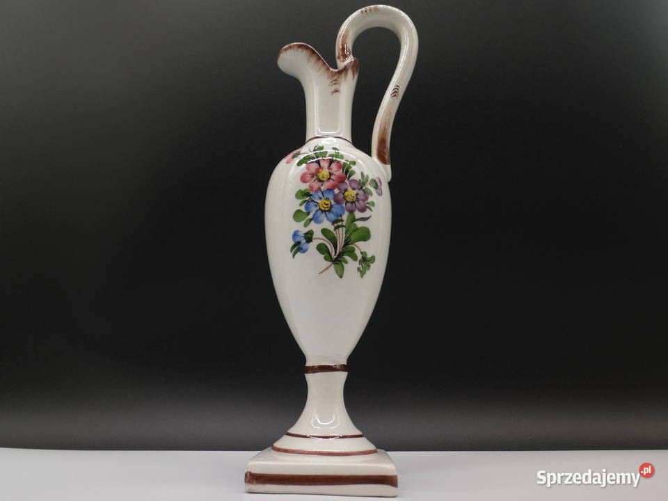 Włoski Wazondzbanek Vintage V Bassano Ceramika Porcelana i szkło Raszków