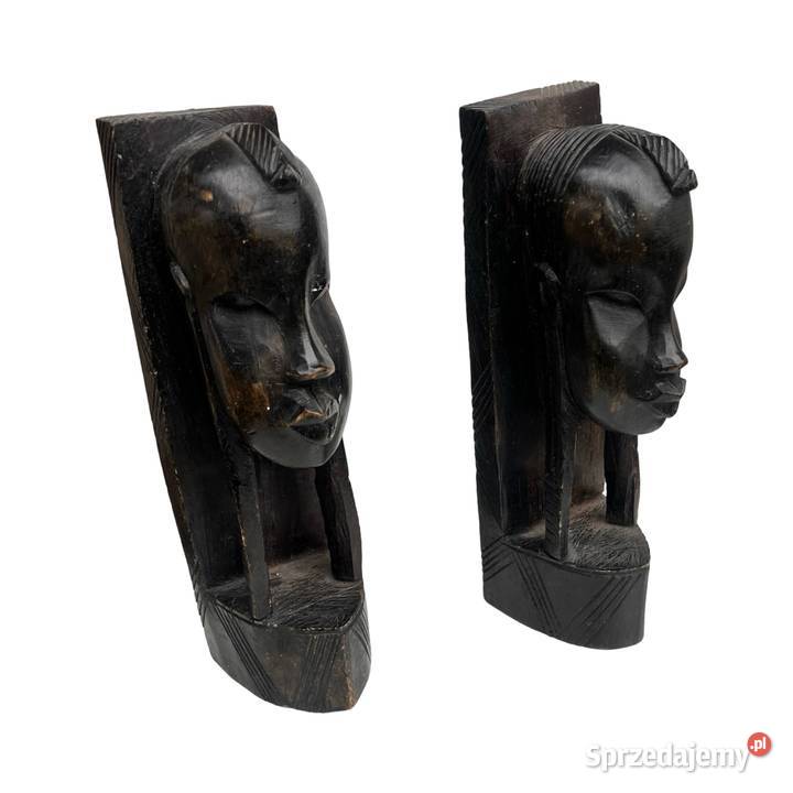 Podpórki pod książki Kenia heban lata 70 Dom i Ogród Warszawa