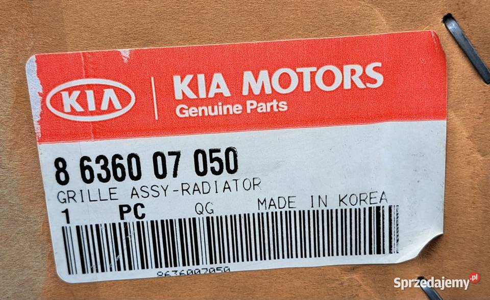 GRILL ATRAPA KIA PICANTO I 8636007050 osobowe Mielęcin sprzedam