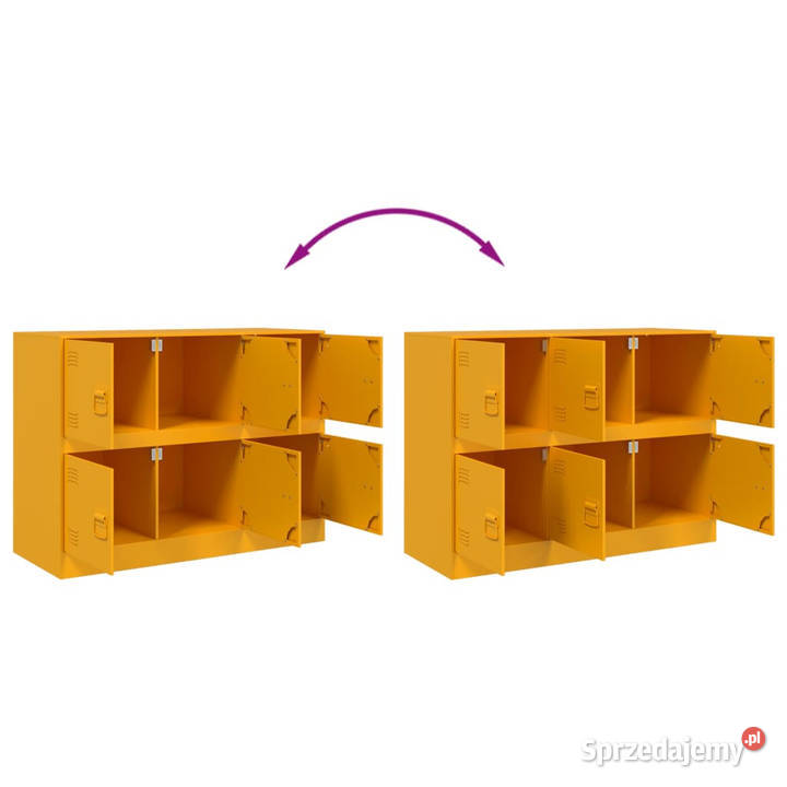 Szafka boczna musztardowa 99x39x73 stalowa Warszawa sprzedam