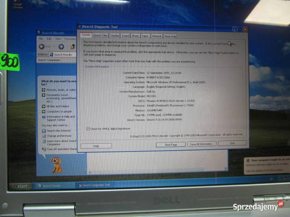 LAPTOP DELL INSPIRON 630M Dell Warszawa