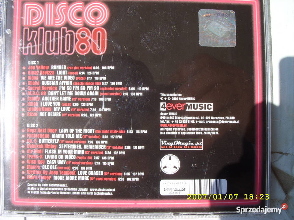 DANCE CD DISCO CLUB 802 CD CD Wołów