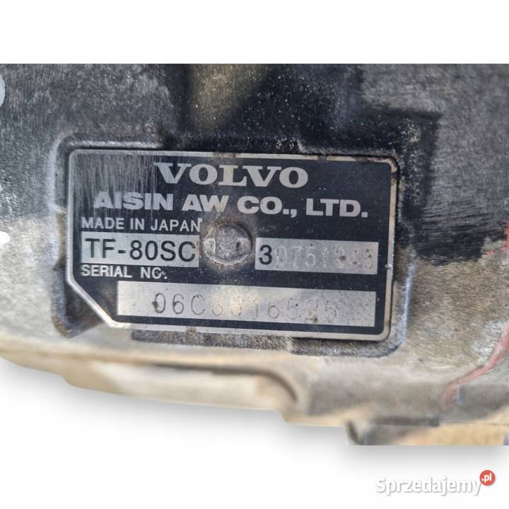 SKRZYNIA BIEGÓW 30751345 Volvo V70 II S60 S80 24 Skrzynie biegów manualne lubelskie Chełm