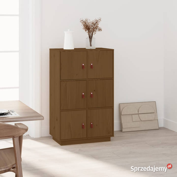 Kredens miodowy brąz 67x40x1085 lite drewno mazowieckie
