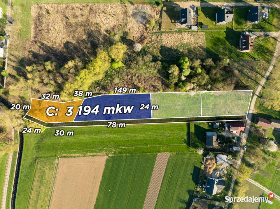 Budowlana działka w Krakowie Suchy Jar C małopolskie Kraków