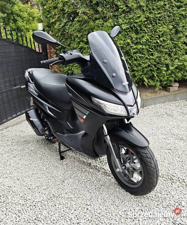 Skuter Aprilia SXR 50cc 2023r 5 FULL LED WTRYSK nieuszkodzony Łask