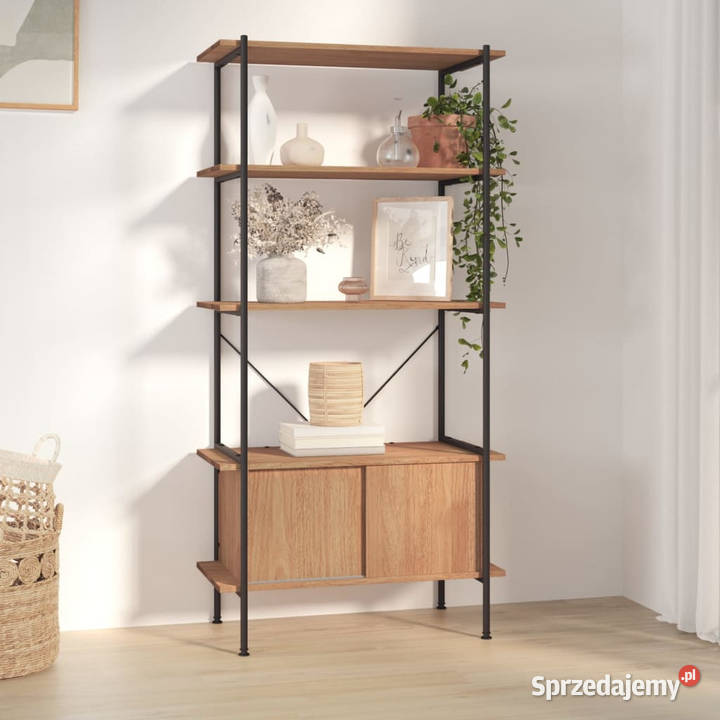 Regał z szafką 80x40x163 stal i materiał mazowieckie sprzedam