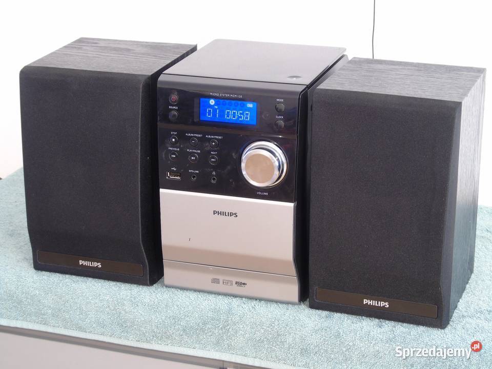 Wieża Philips MCM 1120 CD USB mp3 mag kolumny podkarpackie Jasło