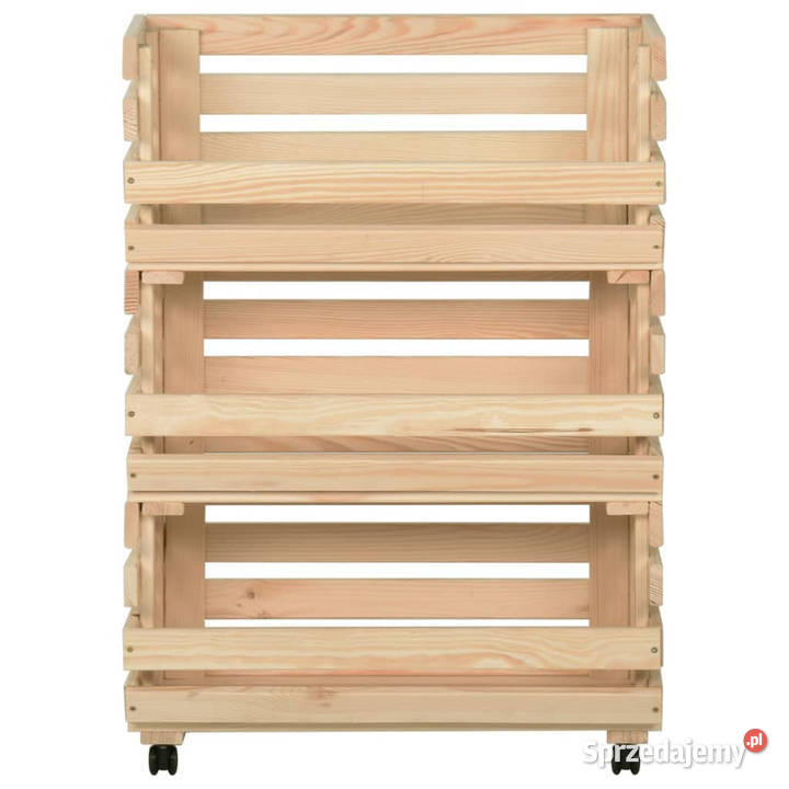 Wózek na warzywa 57x30x80 lite drewno sosnowe mazowieckie Warszawa