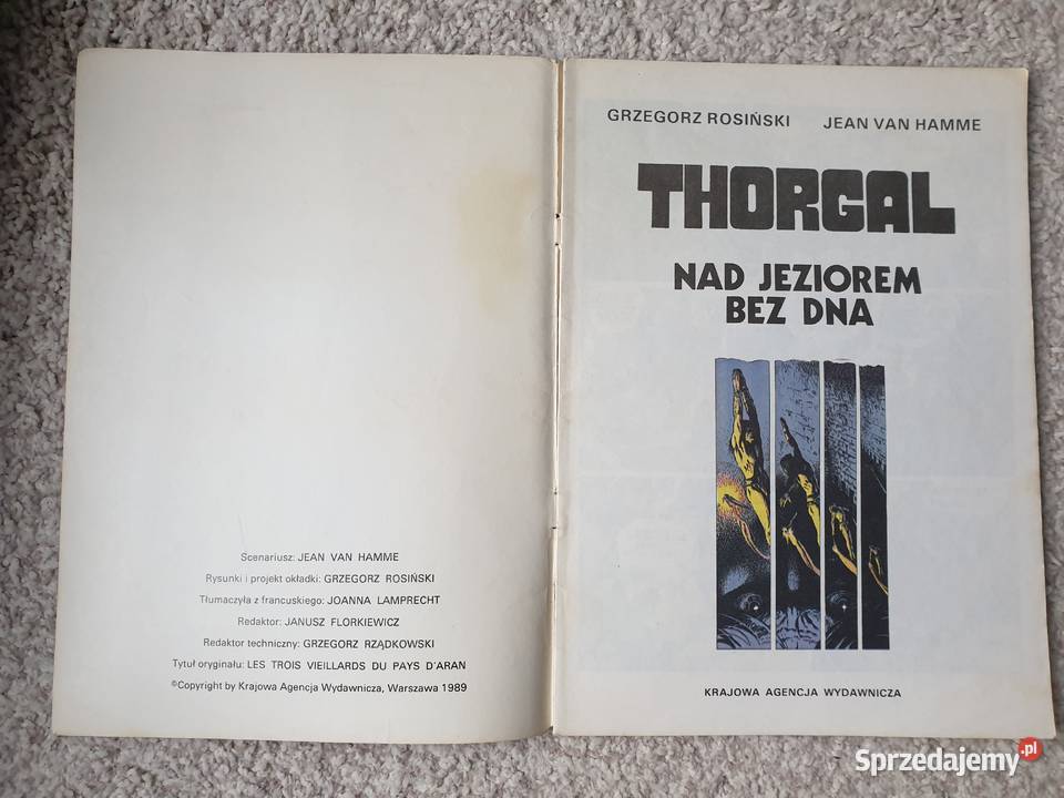 Thorgal 3 komiksy KAW pierwsze wydania Rosiński Gdynia