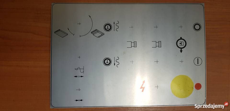 SPC20a Tabliczki aluminiowe pulpitu Pabianice sprzedam