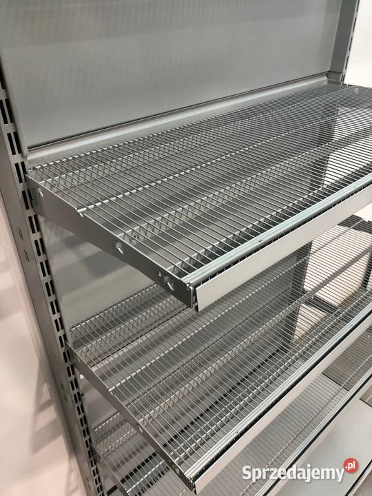 Regał sklepowy metalowy przyścienny siatkowy Ostrołęka