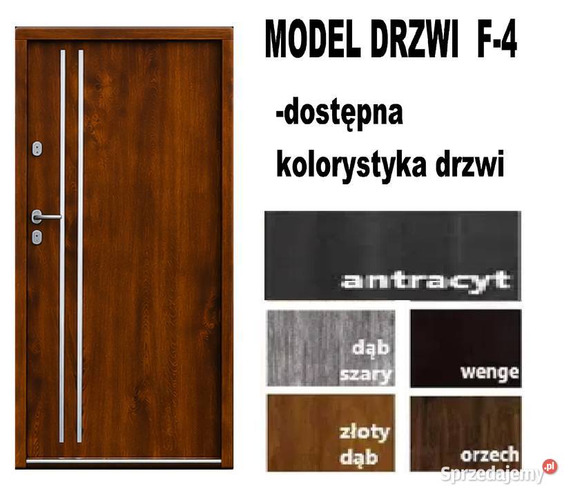 Drzwi do mieszka wejściowe zewnętrzne z MONTAŻEM Będzin