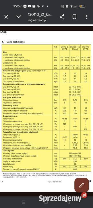 Junkers nowy piec gazowy dwufunkcyjny sterownik Kotły i Piece CO Wojkowice sprzedam