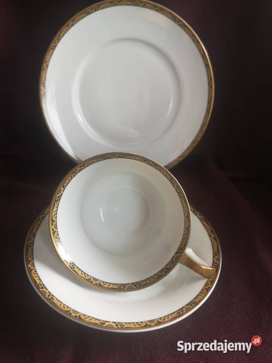 Hutschenrouther Filiżanka z talerzykiem pomorskie Gdańsk