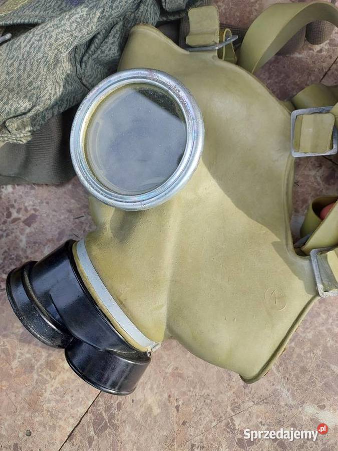 Stara maska wojskowa przeciwgazowa rozmiar 1 Tczew