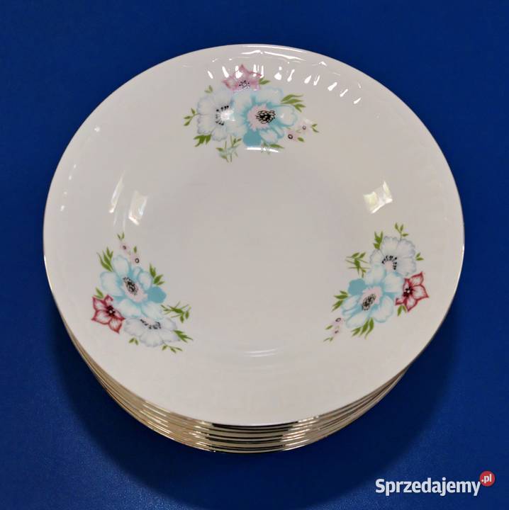 Porcelana Bogucice PRL talerze głębokie Porcelana i szkło Porcelana i szkło Żarki-Letnisko sprzedam