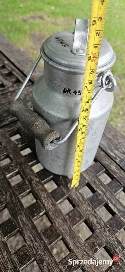 OryginałPiękna aluminiowa kanka z pokrywką z Wyposażenie wnętrz zachodniopomorskie Barlinek