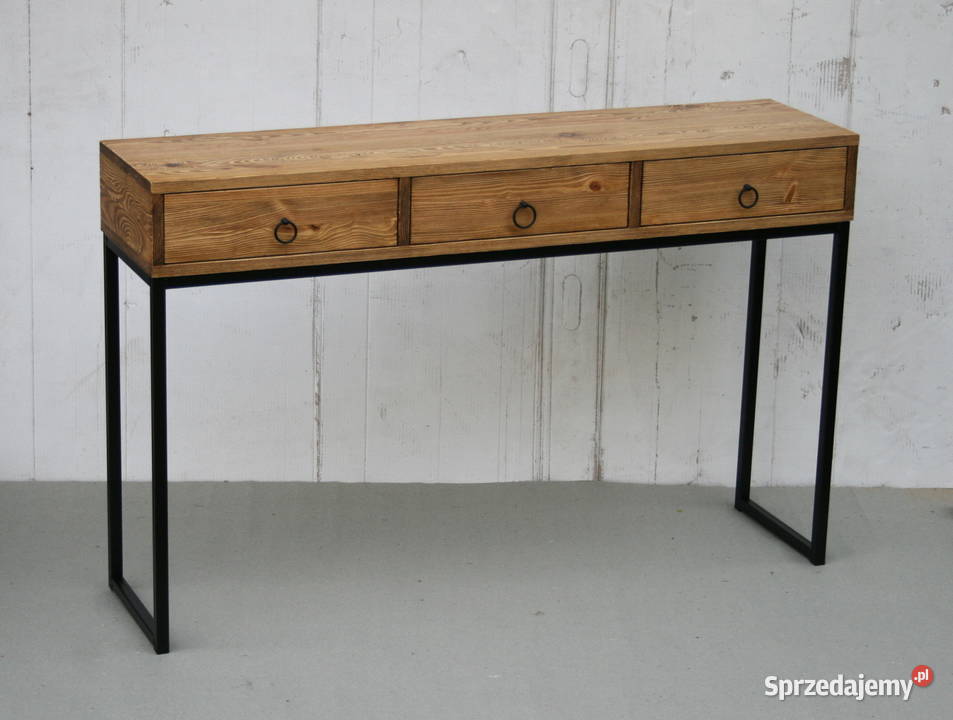 szafka nocna stolik LOFT industrial lite drewno