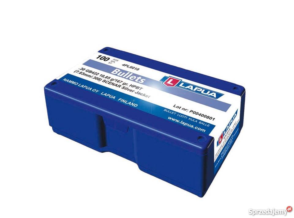 Pociski LAPUA 6243 SCENAR 68g105gr w pudełku Warszawa