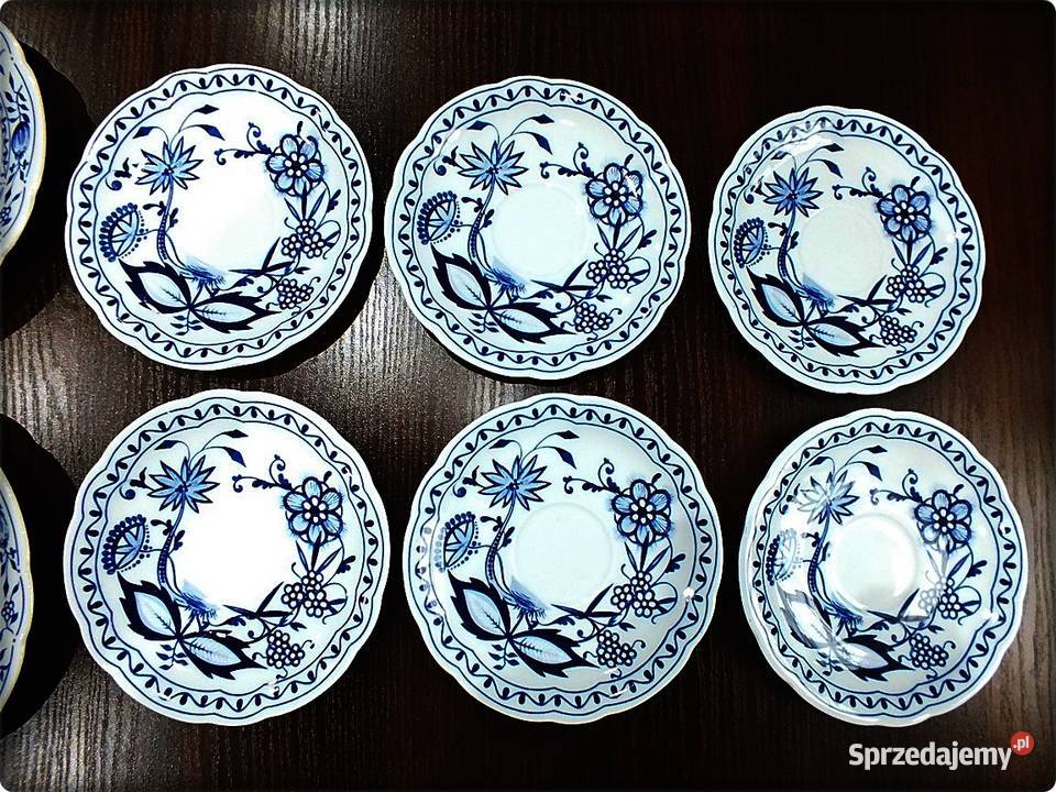 Talerz KAHLA Wzór Cebulowy Komplet 12 Porcelana lubuskie Żary