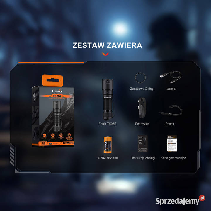 Latarka taktyczna LED TK05R Warszawa