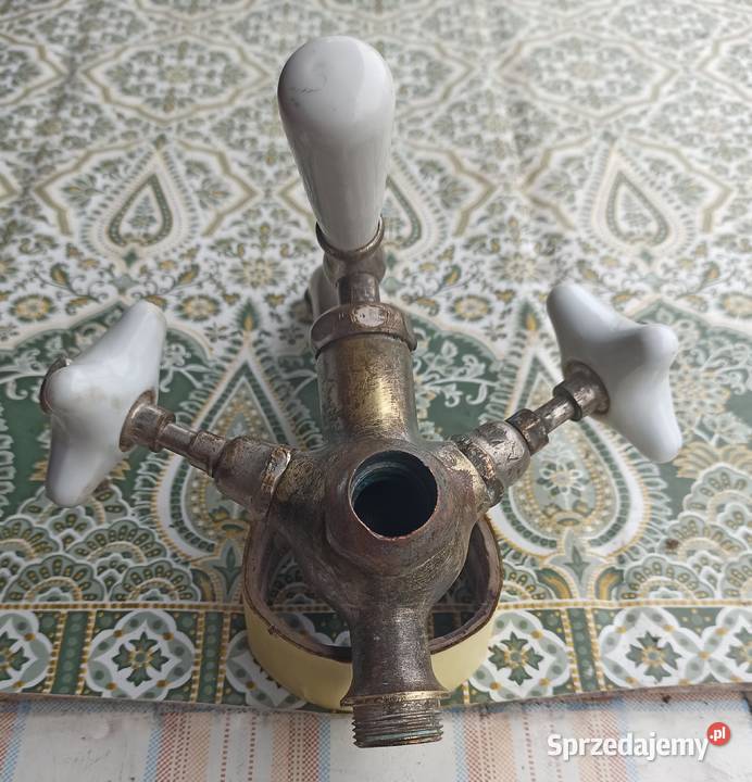 Stara bateria wannowoprysznicowa przedwojenna