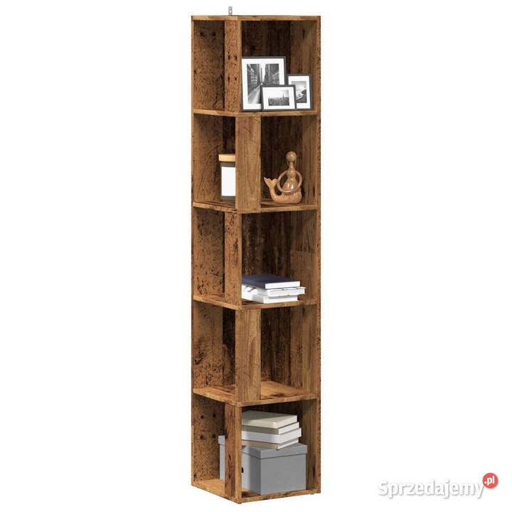 Szafka narożna stare drewno 33x33x165 WM856724 Warszawa sprzedam