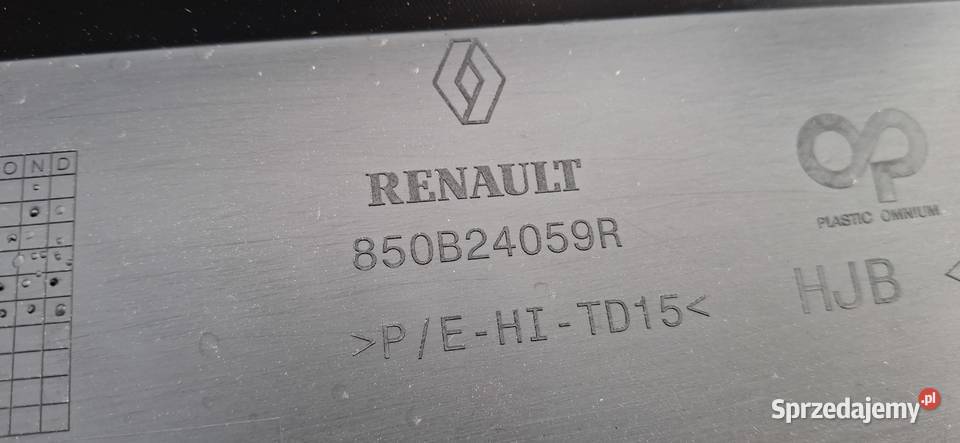 RENAULT CAPTUR II DOKŁADKA ZDERZAKA TYŁ SPOILER osobowe