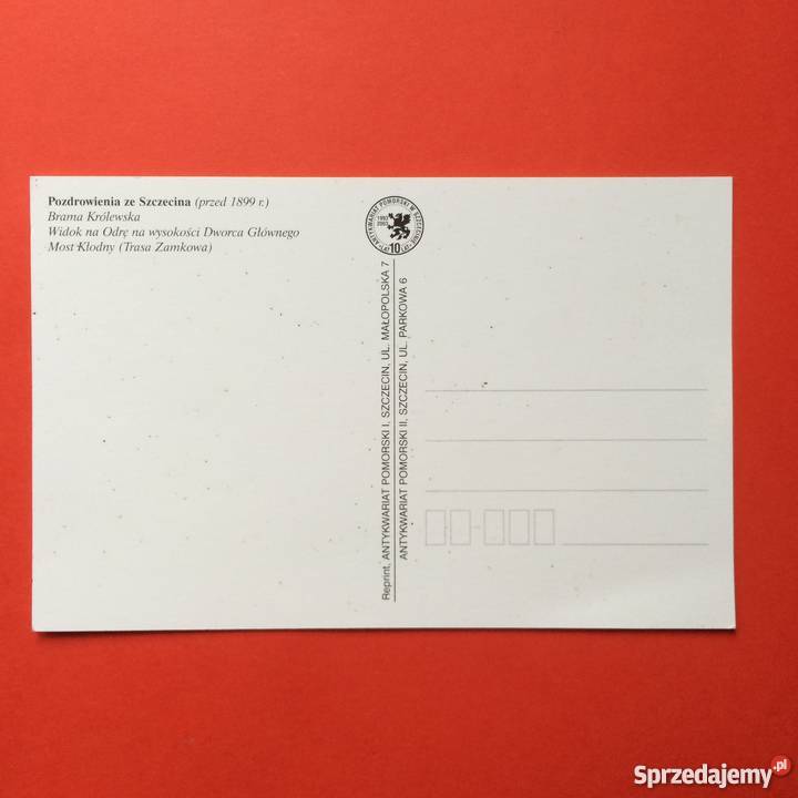 921 reprint widokówki ze Stettina