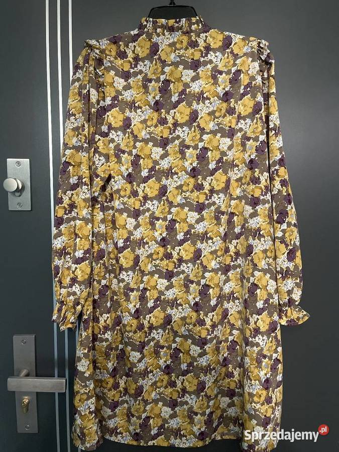 Lovedivine sukienka modny wzór kwiaty floral hit fioletowy Choszczno